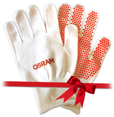 перчатки Осрам в подарок